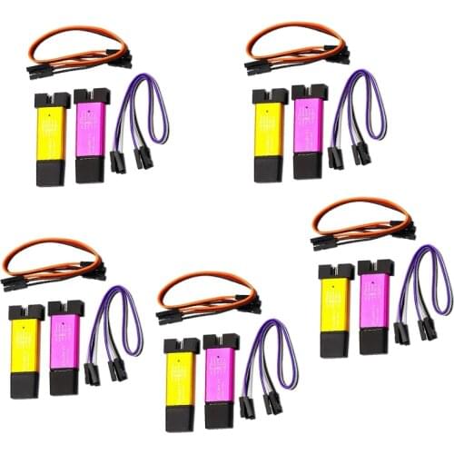 10Pcs/Lot ST LINK Stlink ST-Link V2 Mini STM8 STM32 Simulator Download Programmer Programming and Cover (Random Color)