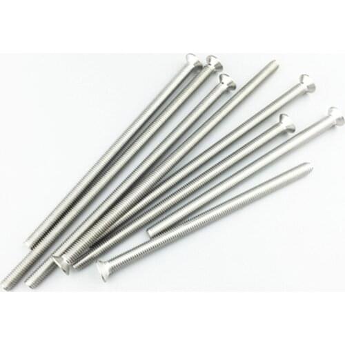 10Pcs M5 Stainless Steel Lengthen Sink Cross Flat Countersunk head phillips screws Mechanical tooth screw bolt 6mm-20mm L