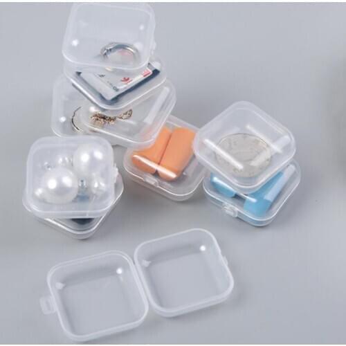 20Pc/Lot Portable Plastic Transparent Pill Box Multifunction Box Small Beads Case Organizer Storage BOX