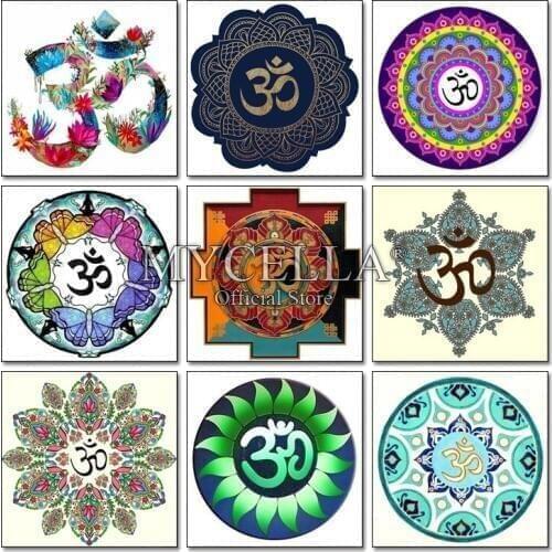 5d Meditation Mandala Series Diy Diamond Painting Cross Stitch Mosaic Full Round Diamond Embroidery Religious Home Decor Gifts