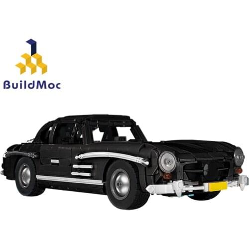 BuildMoc Technical Car Speed Champions City Racers Car Building Blocks MOC Supercar Sport Vehicle Bricks Model Toys For Children