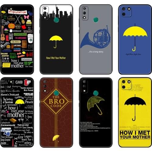 Black tpu Case For Huawei Y9S Y6S Y8S Y5P Y7P Y8P Case For Huawei Y5 lite Prime 2018 Y6 2019 Cover how i met his mother himym