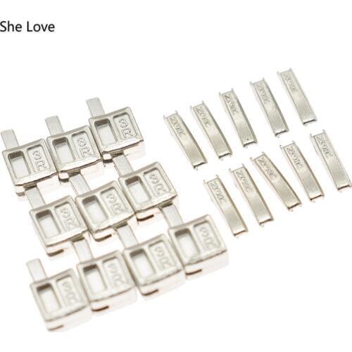 Chzimade 10 Sets 5# Metal Repair Zipper Stopper DIY Sewing Zipper Accessories for Clothes