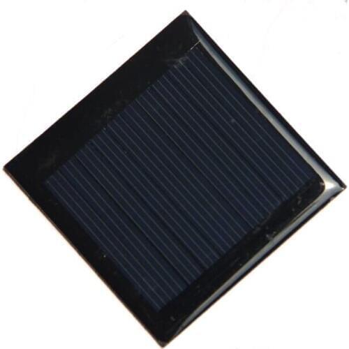 Epoxy Solar Cell Module DIY Solar Panel Polycrystalline 0.25W 5V For 3.7V Battery Charger System 50*50*3MM 10pcs/lot