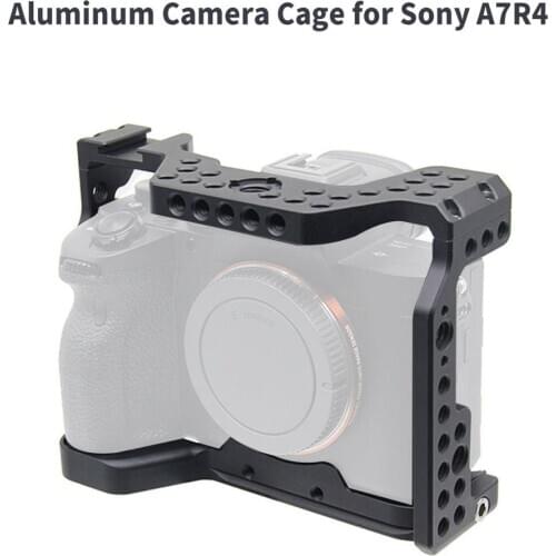 C-A74 Camera Cage for Sony A7IV Standard Arca-Swiss RRS Quick Release Plate with Top Handle Grip for Sony a7I4 A7R4 A7M4