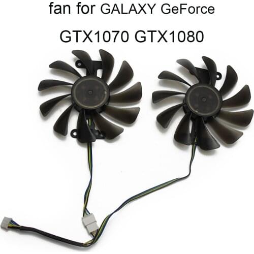 VGA Cooling fans GTX1070Ti GTX1080 fan For KFA2 GALAXY GeForce GTX 1070 1070Ti 1080 P104 2pcs 12V replacement Graphics Card Fan