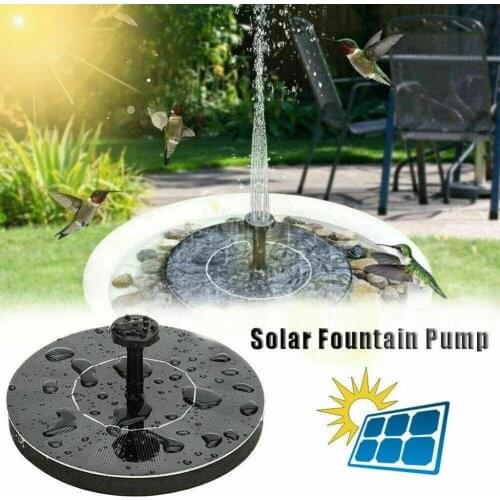 Mini Solar Water Fountain Pool Pond Waterfall Fountain Garden Decoration Outdoor Bird Bath Solar Powered Fountain Floating Water