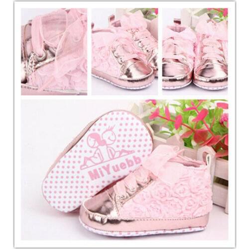 New Autumn Winter Baby Kid Girl Toddler Non-slip Soft Sole Sneaker Shoes Prewalker Shoes Floral Fashion Baby Shoes