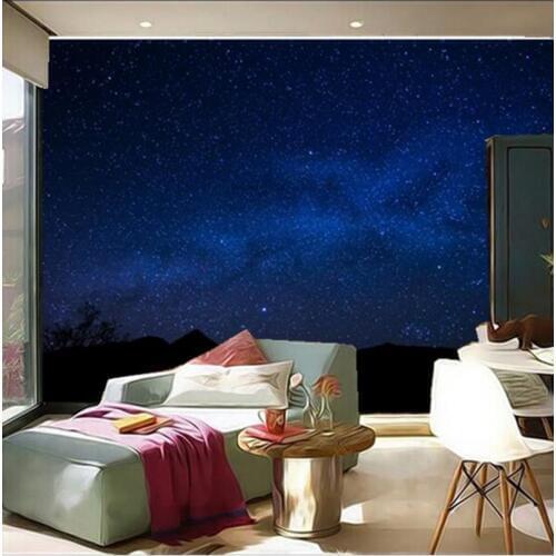 Custom 3D large mural,Milky Way Sky Night Space wallpapers papel de parede,living room TV wall bedroom wallpaper