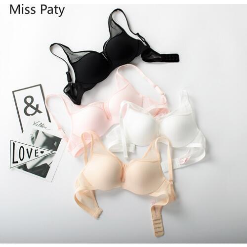 Solid color seamless mesh bras adjustable wireless for women top lace bralette push up japanese breathable comfort brassiere