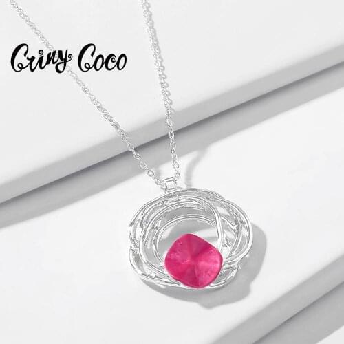 Cring Coco Friendship Jewelry Womens Rose Gold Color Pendant Necklace for Women and Girls Boho Collar Chokers Choker Necklaces