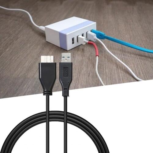 Plug and Play USB 3.0 A Male to Micro B Male High Speed Data Cable Adapter for Hard Disk Drive Stable Transmission Cables