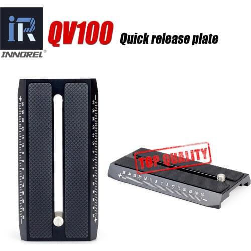 QV100 Sliding Quick Release Plate For video tripod monopod Compatible with Manfrotto 501PL high precision All CNC technology