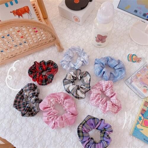 Lattice Scrunchie Hairband For Women Girls Elastic Hair Rubber Bands Hair Accessories Headband Gum Hair Tie Rope Ponytail Holder