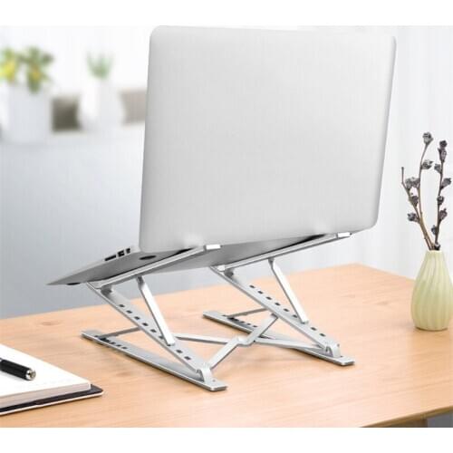 Foldable Laptop Stand Aluminium Alloy Multi Angle Adjustable Desktop Notebook Holder Stand for Macbook Pro Air Acer Asus
