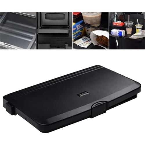 1Pc Headrest Dining Table Foldable Storage Organizer Food Tray Beverage Rack for Car Interior Accessories