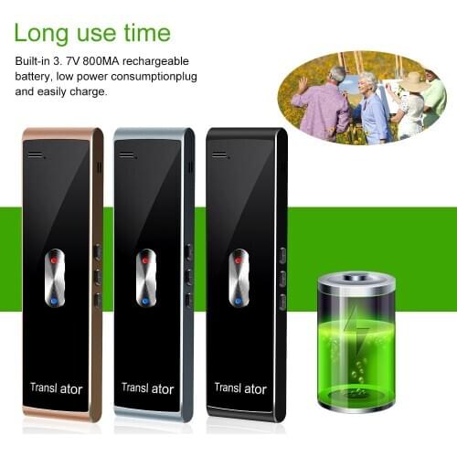 Smart speech Voice T8S Translator Multi-Languages Bluetooth connection translation Simple interface and simple operation