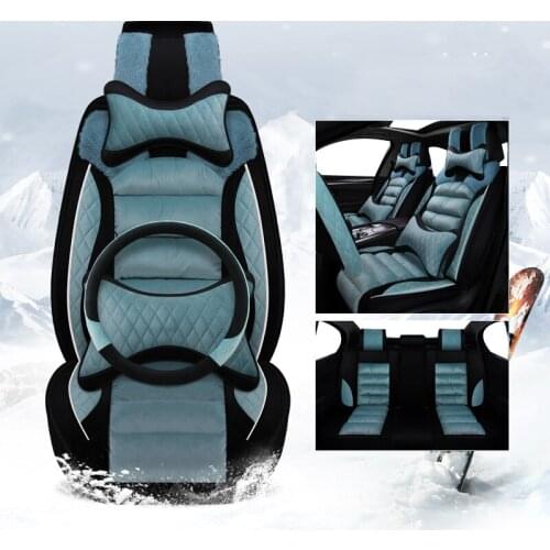 Universal Winter Plush Car Seat Cover Warm seat Cushion For mazda 6 gh cx-5 cx3 6 gg 3 bk 626 voyager car accessories covers