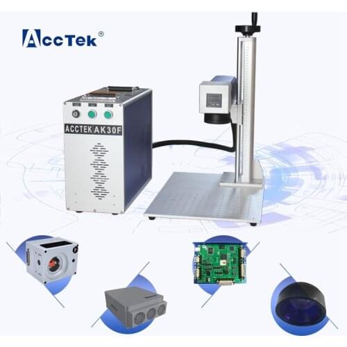 High Precision Metal Plate Laser Marking Engraving Machine Fiber Laser Source Raycus 50w