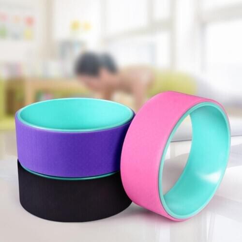 Yoga Pilates Circle Gymnastic Exercise Fitness Back Stretch Roller Ring Wheel perfect yoga companion perfect for women