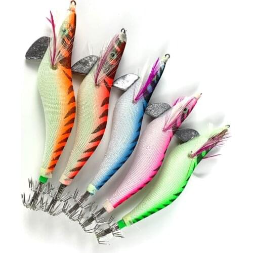 1pcs 2.5# 3.0# 3.5# Hard Bait Luminous Squid Jig Sea Fishing Lure 11-20g Squid Cuttlefish Jigs Lures Spinnerbait Fishing Baits