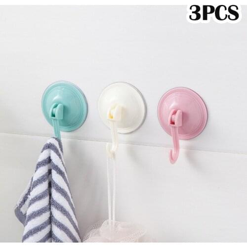 1/3 PCS Heavy Load Strong Window Vacuum Wall Hooks Hanger Suction Cup Wall Hangers Kitchen Bathroom Hooks Supplies