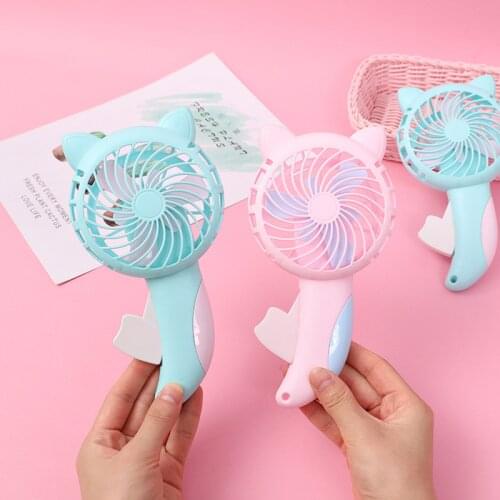 Kids Mini Portable Hand Pressure Fan Page Manual Handheld Summer Mini Cooling Air Conditioner for Children