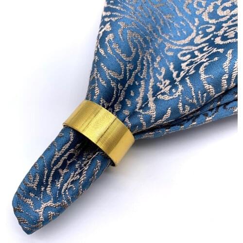 10PC Simple modern stainless steel napkin ring model room napkin buckle cloth ring