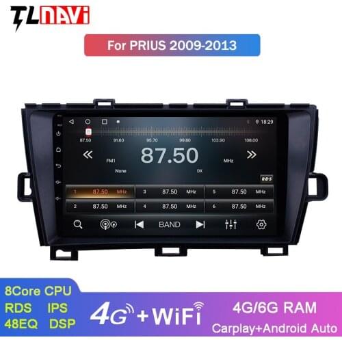 9 inch IPS DSP CARPLAY 4G+64G Android 9.0 GPS Navigation Radio for 2009-2013 Toyota Prius LHD RHD