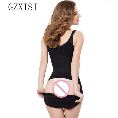 Bodysuit women sexy lingerie body shapewear shaper panties with back opening waist trainer bodysuit slimming underwear corsets
