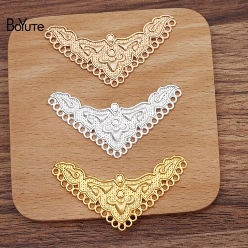 BoYuTe (10 Pieces/Lot) 65*37MM Multi-Hole Alloy Materials Factory Supply DIY Handmade Jewelry Accessories