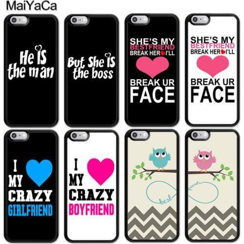 MaiYaCa Lovers BFF Couple Best Friends Matching Case For iphone 12 mini 11 Pro MAX X XR XS MAX SE 2020 6S 7 8 Plus 5S Cover