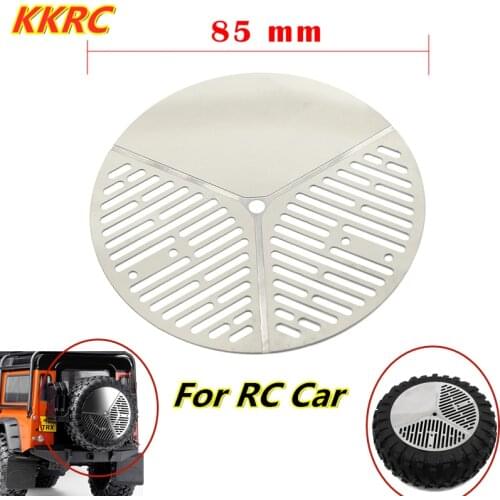 TRX4 Stainless Steel Spare Wheel Cover Tire Cover For 1 / 10 RC Car Traxxas Trx-4