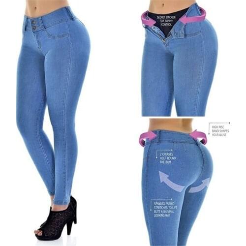 Fashion Vintage Blue Plus Size Mom Jeans for Women 2020 High Waist Denim Pencil Pants Female Skinny Basic Washed Boyfriend Jeans