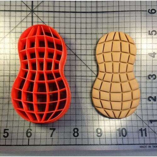 Fruits stead bread daugh cutter peanut carrot cupcake top fondant cutters 3D printed PLA cookie cutter set