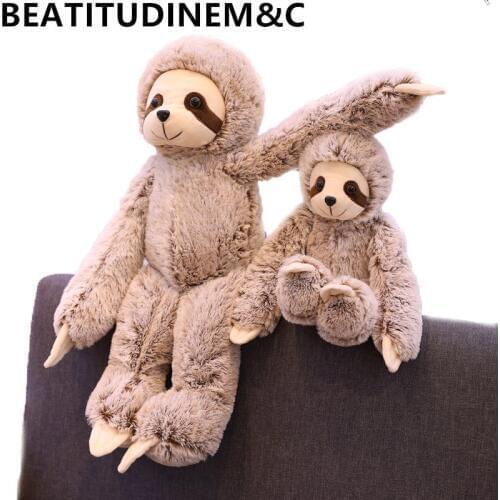 1pc 50/70cm Simulation Toy Sloth Baby Doll Animal Plush Toys Stuffed Dolls Childrens Toys Birthday Gifts Home Decor
