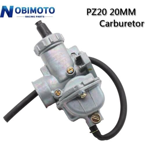 PZ20 20mm Motorcycle Carburetor Carb For 50cc 70cc 90cc 110cc 125cc 135 For Dirt Pit Bike Monkey Bikes ATV Quad Go Kart