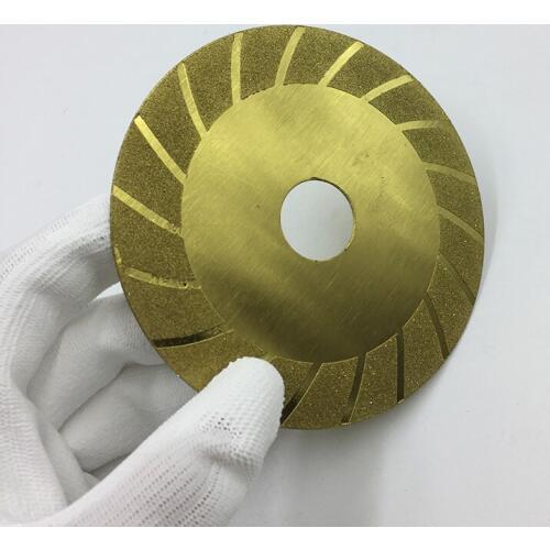 Ceramics Abrasive Tools Gold Electroplated Diamond Cutting grinding Disc Bore Diamond Saw Blade 20mm Hole Granite Rotary Tools
