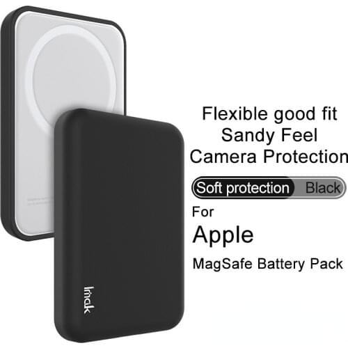 Imak Frosted For Apple MagSafe Battery Pack Cover Skin Feel Back Cover for Apple MagSafe Soft TPU Anti Skid