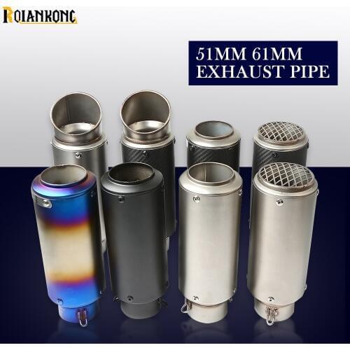 Lser Mark Motorcycle Modified Muffler Carbon Fiber Stainless Steel Exhaust Pipe universal for Honda Suzuki Yamaha Kawasaki