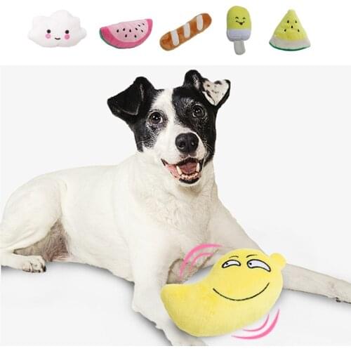 New Fashion Dog Chew Toy Plush Pet Toys Squeaking Pet Toy Clean Toothbrush for Puppy for Small Big Dogs Accessories Supplies