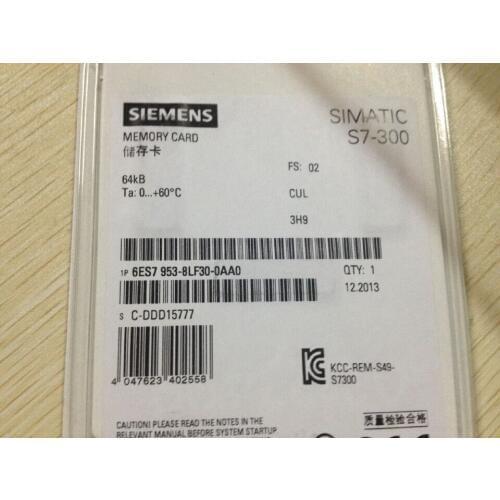 NEW or Used MMC 64KB 6ES7953-8LF31-0AA0 6ES7953-8LF30-0AA0 8LF20 8LF30 8LF31
