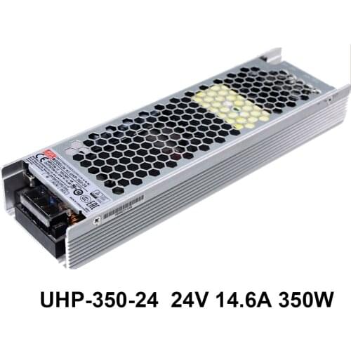 Original Mean Well UHP-350 Series 24V 14.6A 350.4W Fanless Design 350W Slim Type PFC Switching Power Supply UHP-350-24 Meanwell