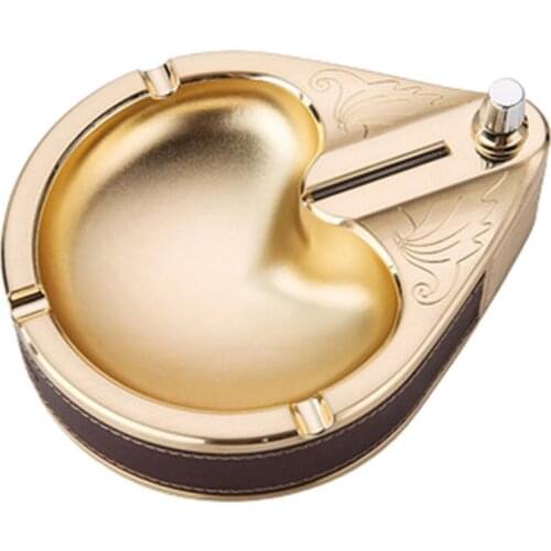 Retro Metal Ashtray Ten Thousand Match Lighter Smoke Ash Holder Collection Gift