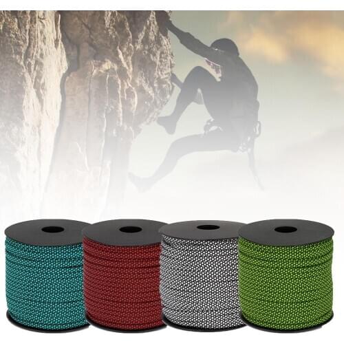 50m 7 Strands Outdoor Camping Climbing Tent Rope Cord Lanyard Rescue Equipment survival Parachute Cord Lanyard Rope