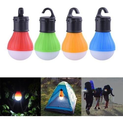 Portable lantern tent light Led bulb emergency lamp waterproof hanging hook flashlight for camping climbing use 3 x AAA