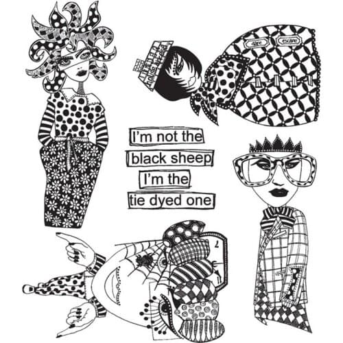 Clear Stamps Horror Weird Stripe Clothing Glasses Decorate King Medusa Snake For DIY Scrapbook Photo Album Craft Card 2021 New