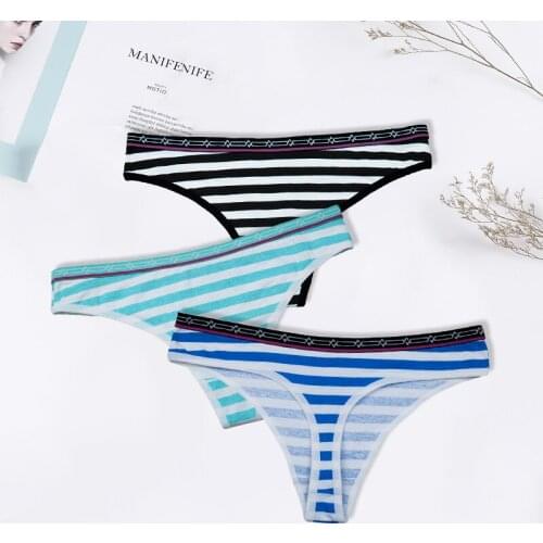 Sexy Womens G-String Cotton Panties Thong String Female Underwear Lingerie Intimate Briefs Ladies Low-Rise T-back FUNCILAC
