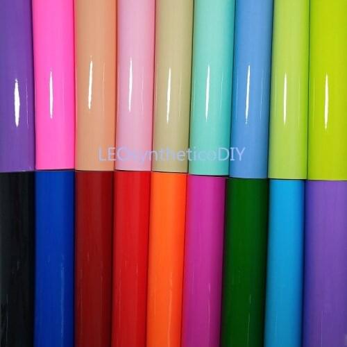 1PC 21X29CM Synthetic Letaher, Cuero Sintetico Smooth Patent Leather For Making Bows Accessories LEOsyntheticoDIY T159