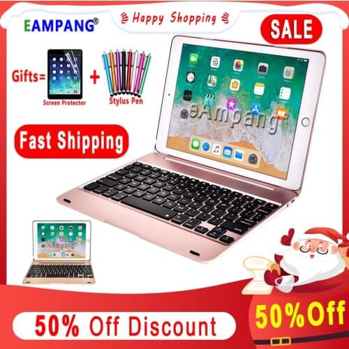 Smart Keyboard for iPad 9.7 2017 2018 5th 6th Generation Bluetooth-Compatible Keyboard Case for iPad Air 1 2 5 6 Pro 9.7